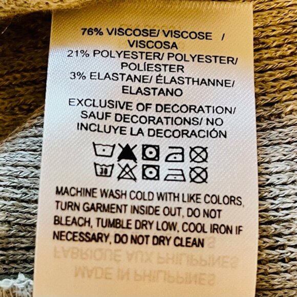 Lucky Brand Square Neck Pointelle Button Front Top in Gray (XS) New with Tag - Picture 15 of 15